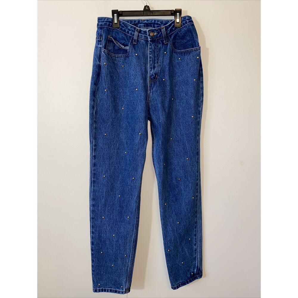 Fredericks of Hollywood Mom JEANS Size 13/14 Embellished Vintage 100% Cotton